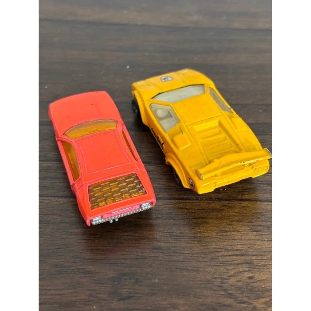 Vintage Matchbox Lamborghini Lot Countach LP 5000S 1985 & Marzal 1969 Diecast